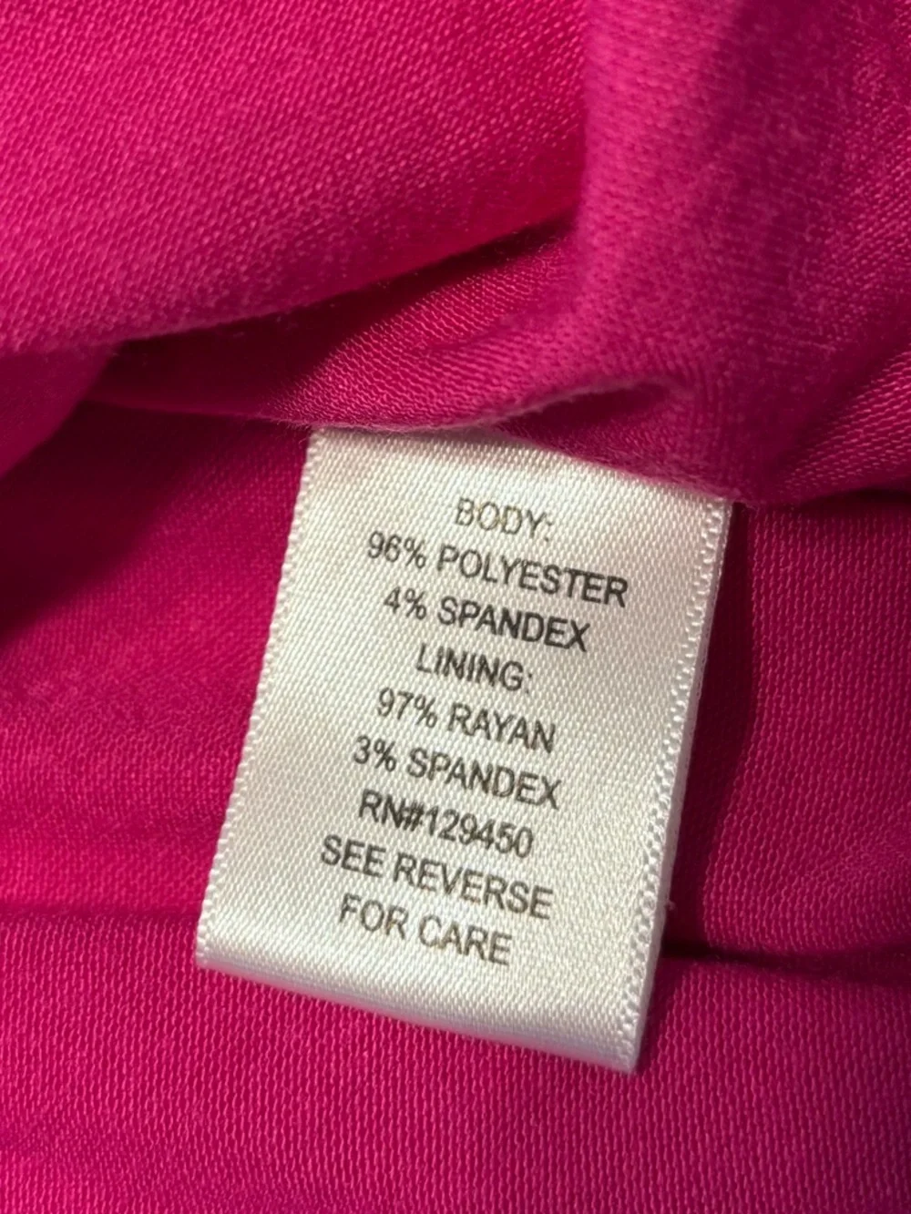 Apt. 9 Bright Fuchsia Lace Mini Dress - Picture 4 of 5
